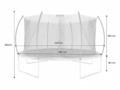 Sweeek Cama elástica con red interior de 430cm