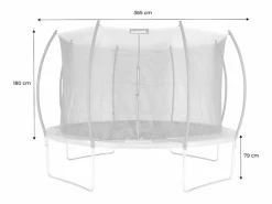 Sweeek Cama elástica con red interior de 370cm