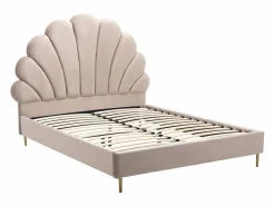 Discount Cama en forma de concha de 140 x 190 cm en terciopelo - LIVAYA Cama Terciopelo