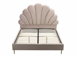 Discount Cama en forma de concha de 140 x 190 cm en terciopelo - LIVAYA Cama Terciopelo