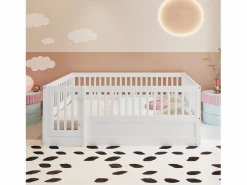 Hauss Spole Cama infantil blanca tipo cabina de 140x200cm con estructura de cama y puerta pequeña (sin colchón ni estructura de cama)