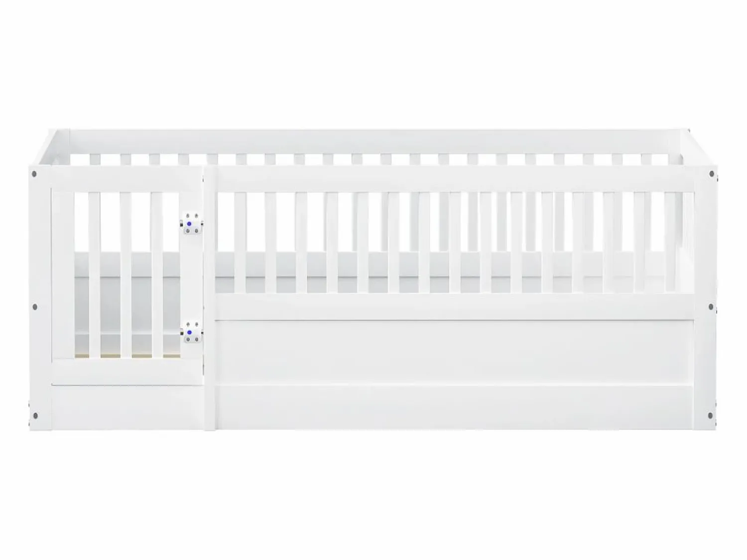 Hauss Spole Cama infantil blanca tipo cabina de 140x200cm con estructura de cama y puerta pequeña (sin colchón ni estructura de cama)
