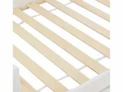 Cama infantil cabina 90x200 cm con base - cama juvenil con protección anticaída - madera - (sin colchón)