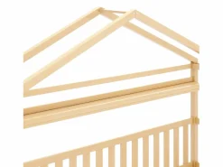 Sale Cama infantil cabina 90x200cm con protección anticaídas - 2 cajones y balda de almacenaje - madera - natural (sin colchón) Color natural claro
