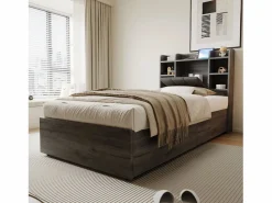 Hot Cama infantil con almacenaje - 90 x 200 cm - cabecero con almacenaje - con USB + Tipo C - MDF - Cama Con Canapé|Cama Con Almacenaje