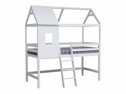 Sale Happy Garden Cama infantil de entrepiso 190x90cm MARGOT Blanco