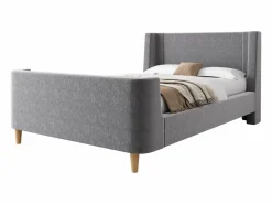 New Cama infantil de 90x200 cm acolchada en terciopelo (colchón no incluido) Cama Terciopelo