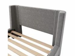 New Cama infantil de 90x200 cm acolchada en terciopelo (colchón no incluido) Cama Terciopelo