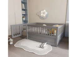 Outlet Hauss Spole Cama infantil de 140x200 cm con estructura y puerta pequeña (sin colchón ni estructura) Gris