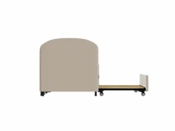 Hauss Spole Cama infantil 90x200 cm con cama nido de terciopelo, somier de láminas, sin colchón,