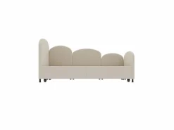 Hauss Spole Cama infantil 90x200 cm con cama nido de terciopelo, somier de láminas, sin colchón,
