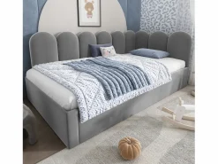 Hauss Spole Cama infantil 90x200 cm con cama nido 90x190 cm, tapizado en terciopelo , sin colchón