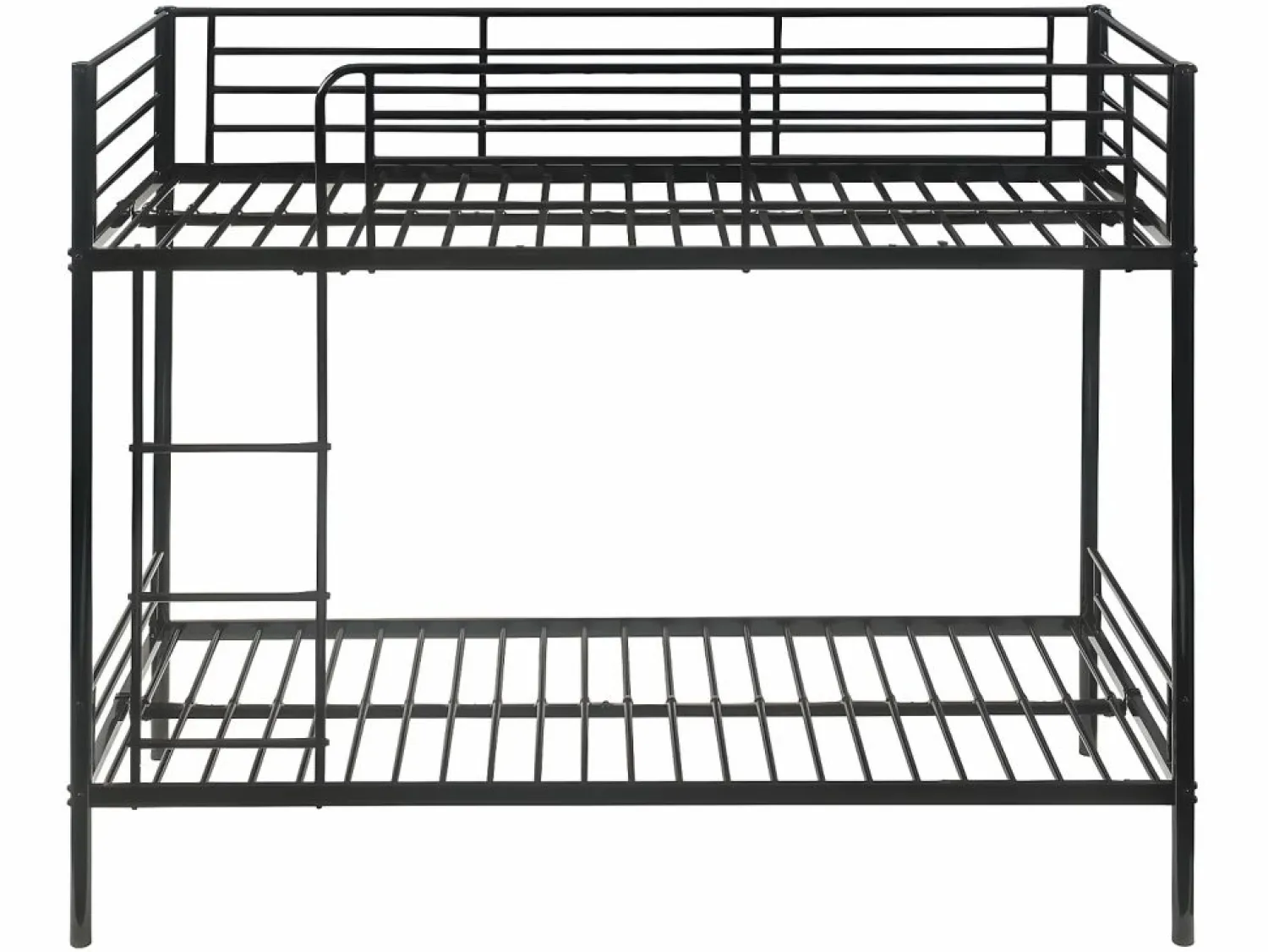 Outlet Cama litera 2 x 90 x 190 cm metal con somieres y colchón. DUOTIS II Cama Litera