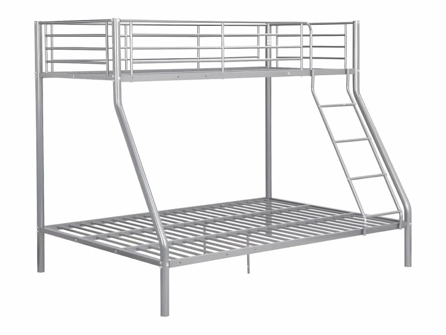 Best Vente-unique Cama litera ELEVATIO II - 90x190 cm y 140x190cm - Plata Plateado