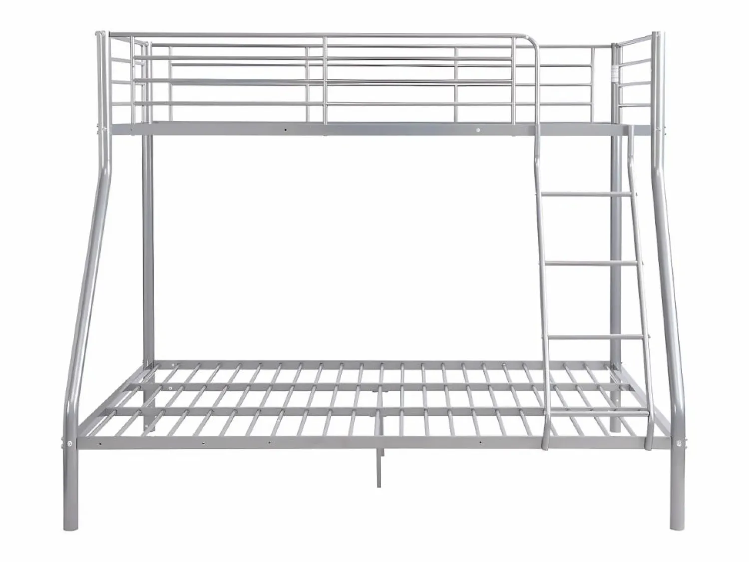 Best Vente-unique Cama litera ELEVATIO II - 90x190 cm y 140x190cm - Plata Plateado