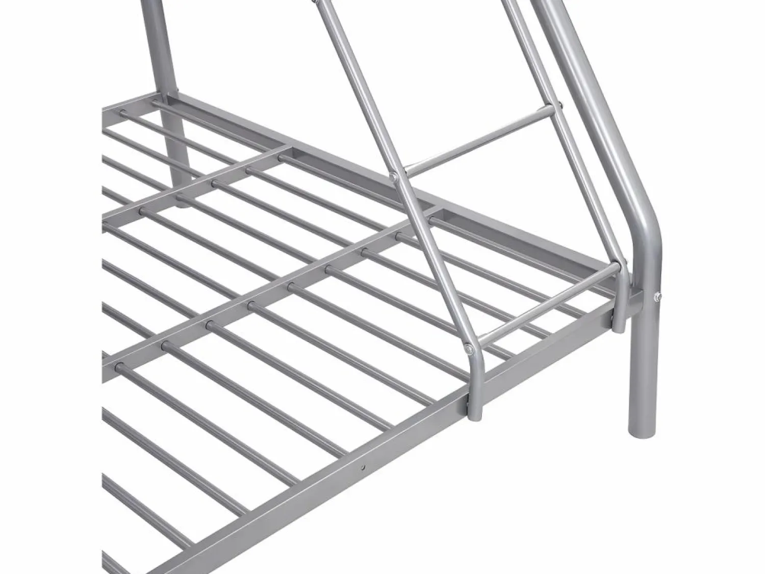 Best Vente-unique Cama litera ELEVATIO II - 90x190 cm y 140x190cm - Plata Plateado