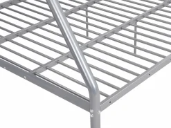 Best Vente-unique Cama litera ELEVATIO II - 90x190 cm y 140x190cm - Plata Plateado