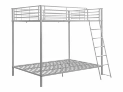 Vente-unique Cama litera GEMINI II de 2x140x190 cm en color plata