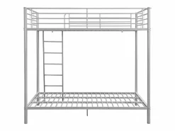 Vente-unique Cama litera GEMINI II de 2x140x190 cm en color plata