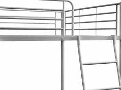 Vente-unique Cama litera GEMINI II de 2x140x190 cm en color plata