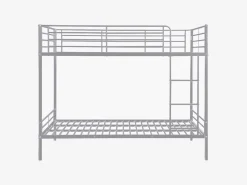 New Vente-unique Cama literas 2 x 120 x 190 cm color - DUOTIS Plateado