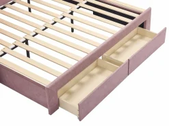 Vente-unique Cama nido 2 x 80 x 200 cm en tela texturizada + colchón - CAMITY
