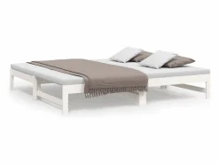 Discount Cama nido - 90x190 cm extraíble madera maciza de pino ES44673 Blanco