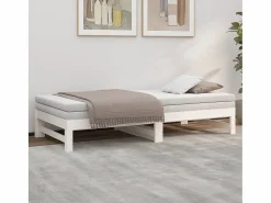 Discount Cama nido - 90x190 cm extraíble madera maciza de pino ES44673 Blanco