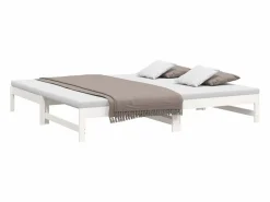 Outlet Cama nido - 80x200 cm extraíble madera maciza de pino ES68992 Cama Diván|Cama Nido