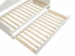 Vente-unique Cama nido con dos camas de 90 x 190 cm de pino y MDF - DASTIVA