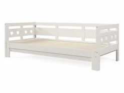 Outlet Cama nido diván 90x190 cm de pino macizo con segunda cama y estructura enrollable - Cama Nido