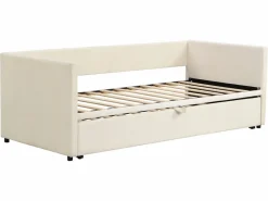 Outlet Merax Cama nido infantil 90 x 200 cm - terciopelo - estilo contemporáneo - color Beige