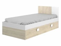Online Vente-unique Cama nido infantil 90 x 190 cm - Color natural y blanco SONIA Color natural claro / Blanco