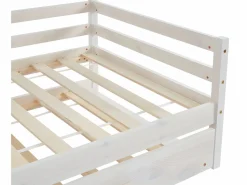 Cama nido infantil 2 x 90 x 190 cm Pino macizo y MDF con colchón AEDAN II Cama Nido