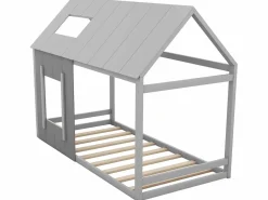 Hot Merax Cama nido infantil de 90 x 200 cm - pino y MDF - color: Gris Blanco