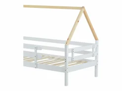 Hauss Spole Cama nido infantil de 90x200 cm con cama nido de 90x190 cm en madera blanca