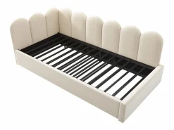 Merax Cama nido tapizada - 90 x 200 cm + 90 x 190 cm - sofá cama infantil - sin colchón - terciopelo -