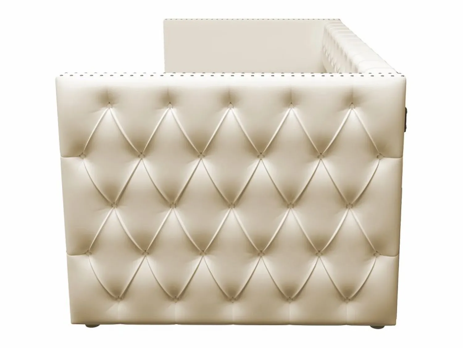 Online Cama nido tapizada en terciopelo - 90/180x200 cm - con somier de láminas - Cama Nido