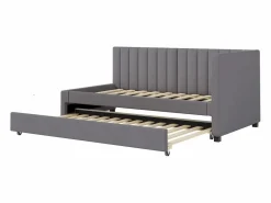 Cama nido tapizada 90x200cm - sofá cama nido, somier de láminas, camas juveniles, camas infantiles, camas supletorias, terciopelo -