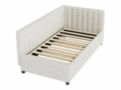 Hot Cama nido 90x200 cm - Sofá cama con respaldo acolchado y somier de láminas - terciopelo Cama Diván|Cama Nido
