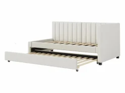 Hot Cama nido 90x200 cm - Sofá cama con respaldo acolchado y somier de láminas - terciopelo Cama Diván|Cama Nido