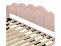 Sale Cama nido 90x200 cm - Sofá convertible con iluminación LED y reposabrazos - terciopelo - sin colchón Cama Nido