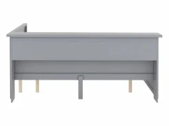 New Cama nido 140x200 cm + 90x190 cm con 2 puertas correderas y tomas USB - LED - Tablero aglomerado + MDF - (sin colchón) Cama Diván