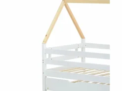 ModernLuxe Cama nido 90x200cm con somier - cama cabina de madera maciza -