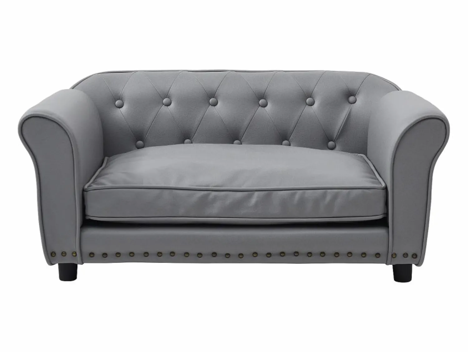 Discount Cama para mascotas de cuero sintético - L.94 x P. 65 x A. 42 cm - - GALIAMA Cama De Animales De Compañía
