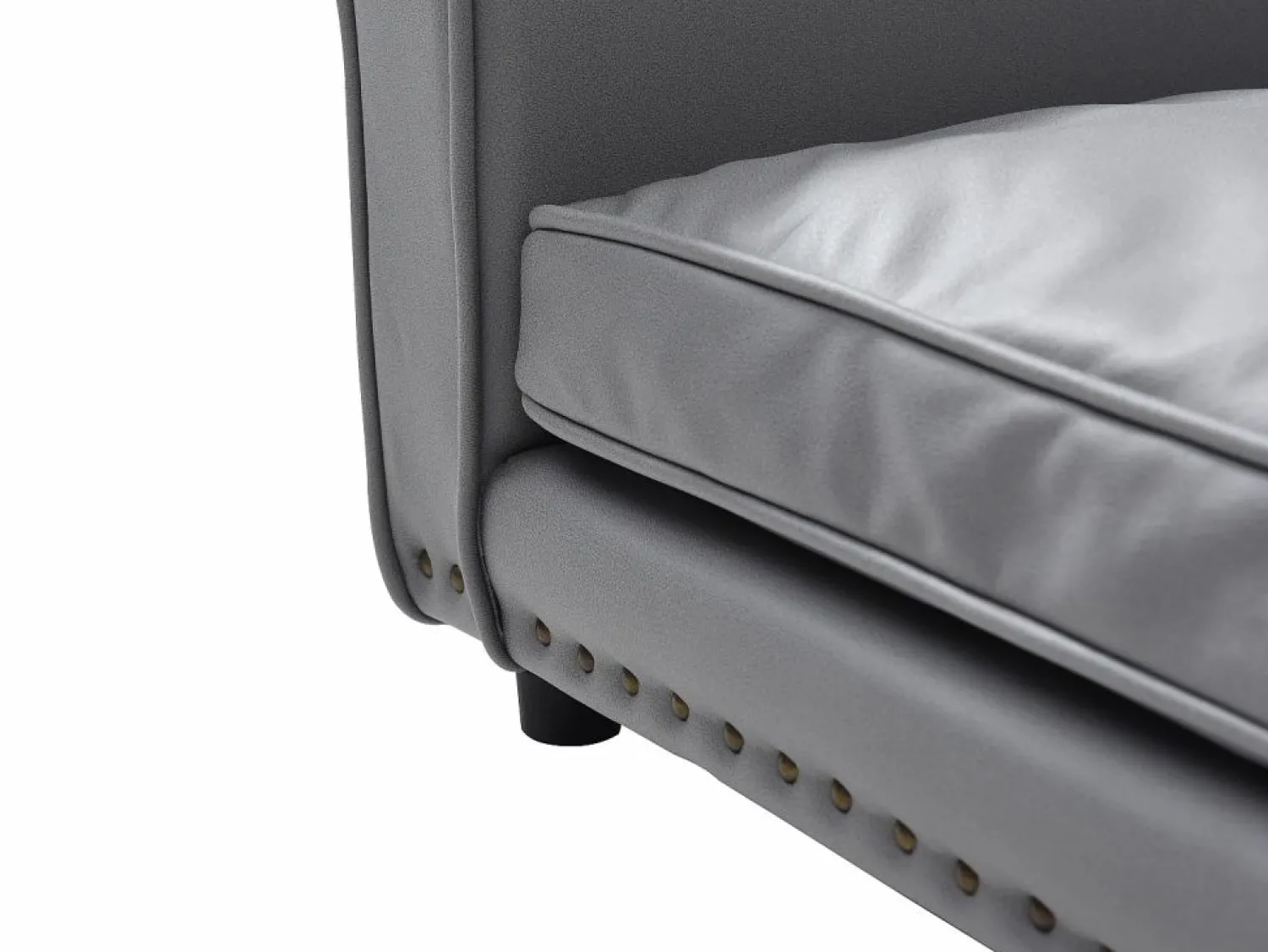 Discount Cama para mascotas de cuero sintético - L.94 x P. 65 x A. 42 cm - - GALIAMA Cama De Animales De Compañía