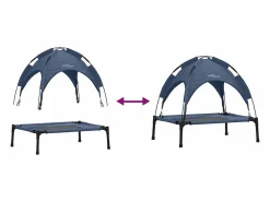 Clicnbuy Cama para perro Azul marino m Acero