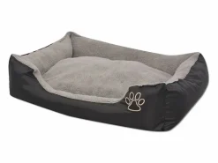 Sale Cama para perro con cojín acolchado XL negra Cama De Animales De Compañía