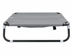 Clicnbuy Cama para perro 90 x 55 x 18 cm Tela Oxford y Acero Gris claro