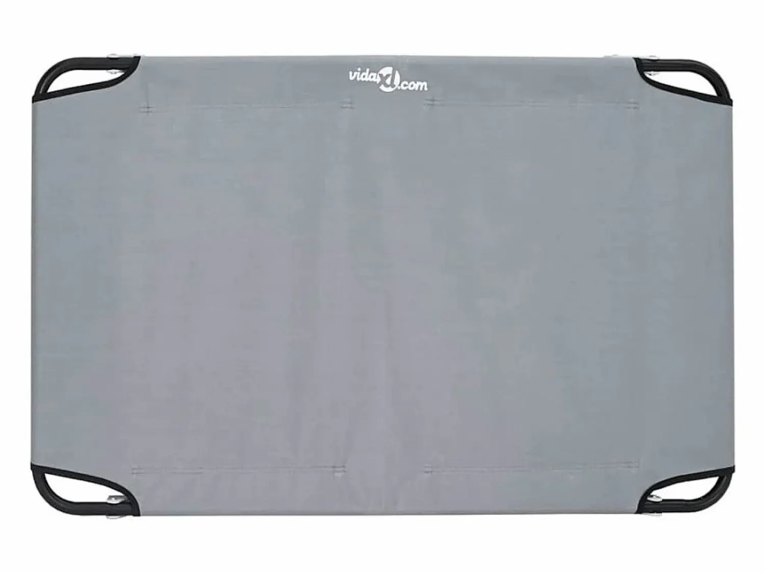 Clicnbuy Cama para perro 90 x 55 x 18 cm Tela Oxford y Acero Gris claro